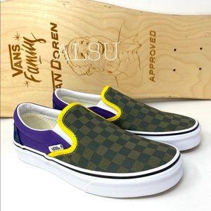VANS Classic Slip On Otw Rally Canvas Purple size us boys/men’s 6.5 or woman’s 8